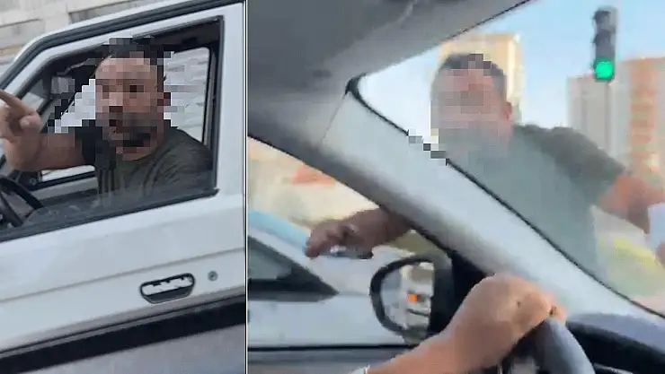 Trafikte tartıştığı kadınlara dehşeti yaşattı
