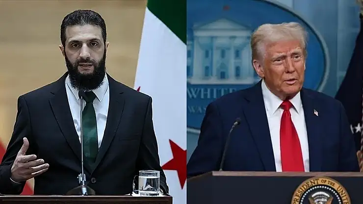 Trump, Riyad'da Şara ile bir araya geldi!