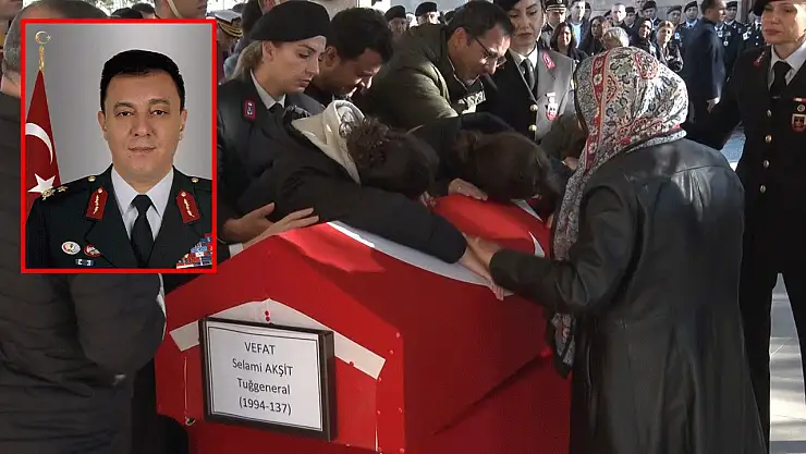 Tuğgeneral Selami Akşit gözyaşlarıyla Konya'ya uğurlandı