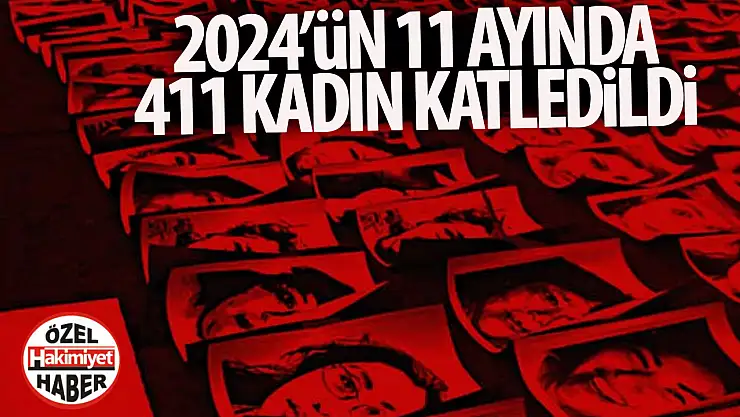 Türkiye'de kadın cinayetleri durmuyor: 2024'te ilk 11 ayda 411 kadın öldürüldü!