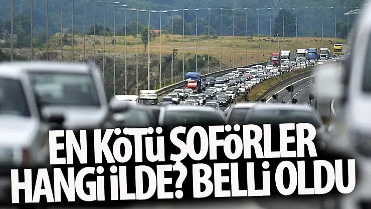 Türkiye'nin en kötü şoförleri o ilden çıktı: En kötü şoförler listesinde Konya'da var mı? İşte detaylar!