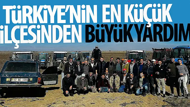 Türkiye'nin en küçük ilçesinden büyük proje: Hayır için ektiler!