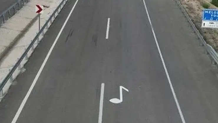 Türkiye'nin ilk melodili yolu… Bu yolda Müzik çalıyor