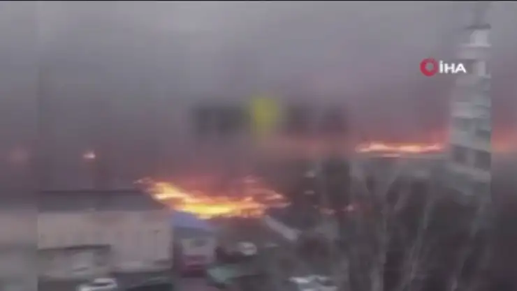 Ukrayna'da helikopter düştü