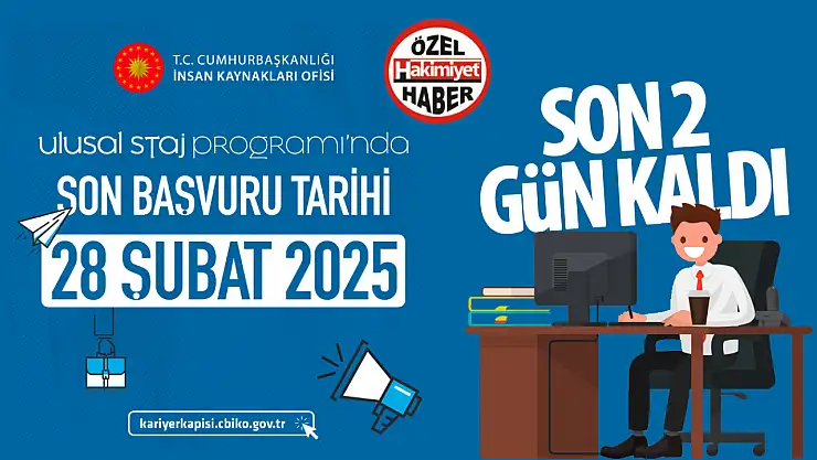 Ulusal Staj Programı İçin Son Başvuru Tarihi Yaklaşıyor