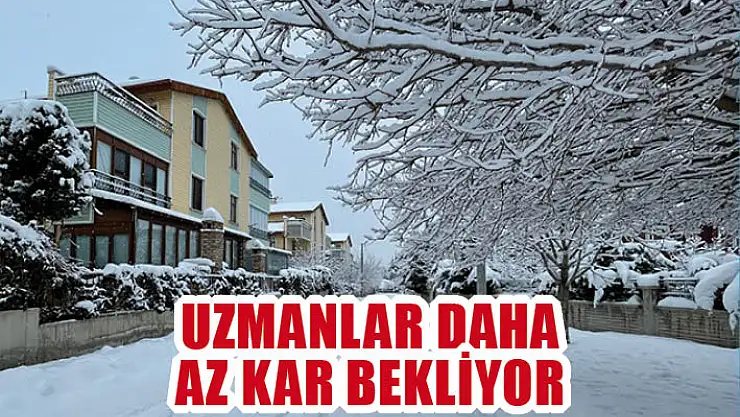 Uzmanlar daha az kar bekliyor