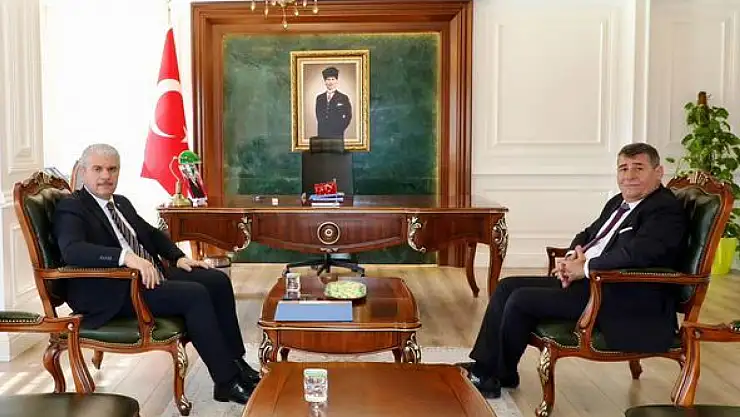 Vali Akın'dan, Kaymakam Tortop'a ziyaret