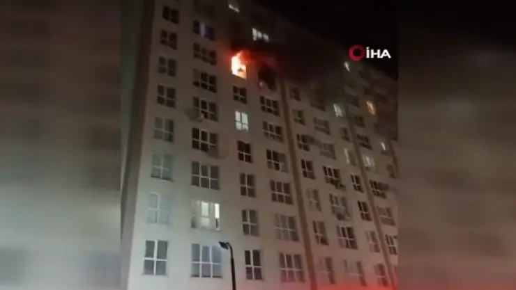 Yangın sırasında paniğe kapılıp 8'inci kattan atladı