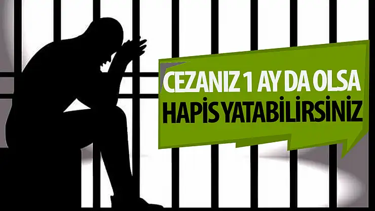 Yargı Reformu Kapsamında 1 Ay Ceza Alan da Hapis Yatacak