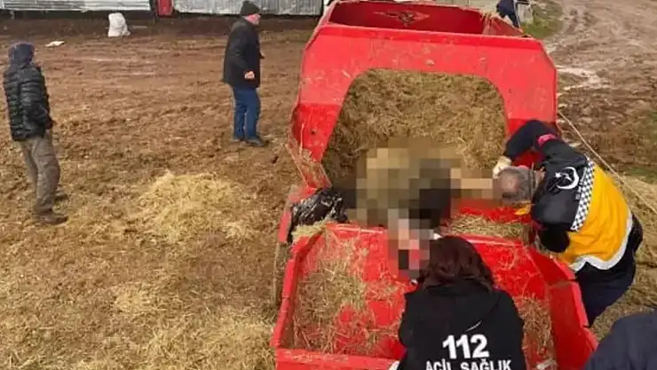 Yem hazırlama ünitesine düşerek hayatını kaybetti