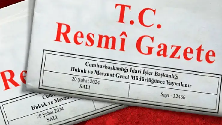 Yeni atamalar Resmi Gazete'de!