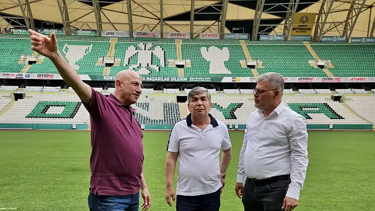 Yeni sezon öncesi MEDAŞ Konya Büyükşehir Stadyumu'nda güvenlik incelemesi