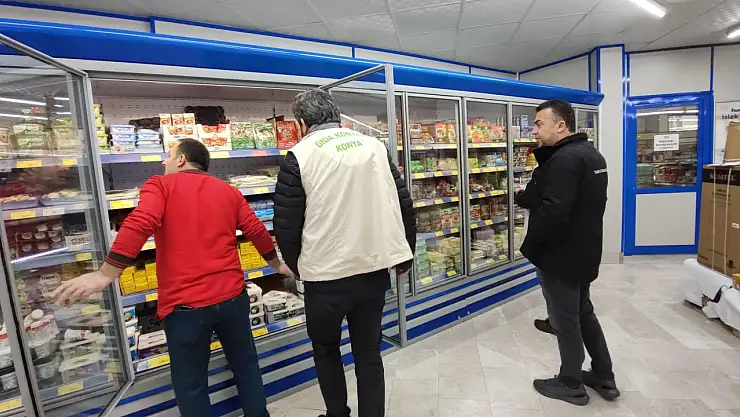 Yeni yıl öncesinde Beyşehir ve Hüyük'te gıda güvenliği denetimleri