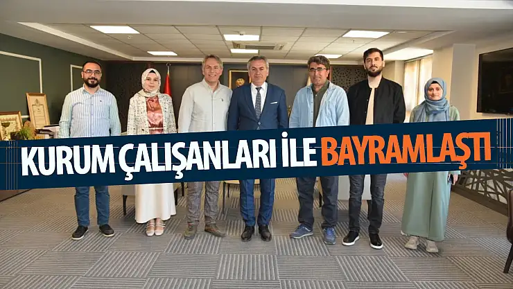 Yiğit kurum çalışanları ile bayramlaştı!