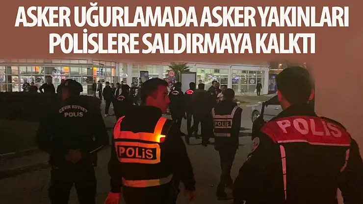 Yol kapatıp, polise saldırmaya kalkıştılar!