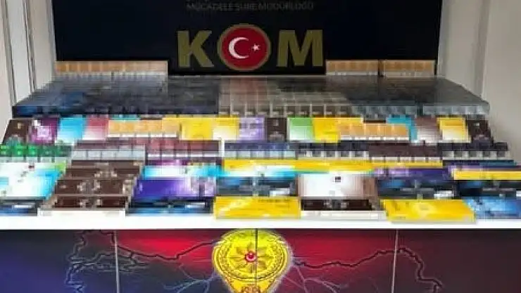Yolcu otobüsünde 1850 paket kaçak sigara yakalandı