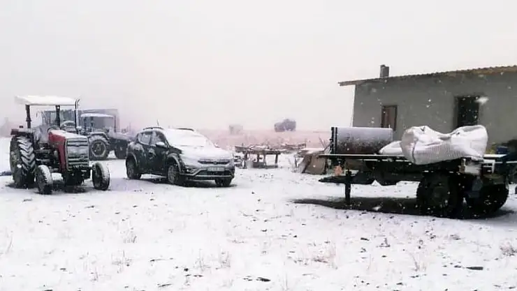 Yüksek kesimler karla kaplandı!