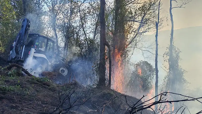 5 hektarlık alanın zarar gördüğü yangını söndürme çalışmaları devam ediyor!