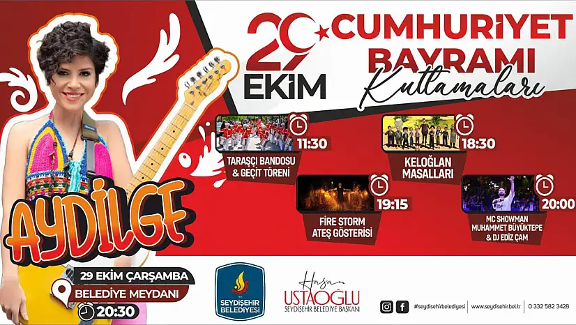 Cumhuriyetin 102. yılı Konya'da renkli etkinliklerle kutlanacak: Ünlü şarkıcı sahne alacak!