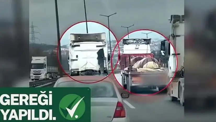 Dakikalarca sol şeridi kapattı! Bakan Yerlikaya 'Gereği yapıldı' diyerek duyurdu