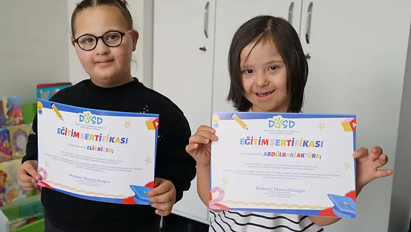 DOSD Meram'da dönem sevinci: Başarı belgeleri gurur yaşattı