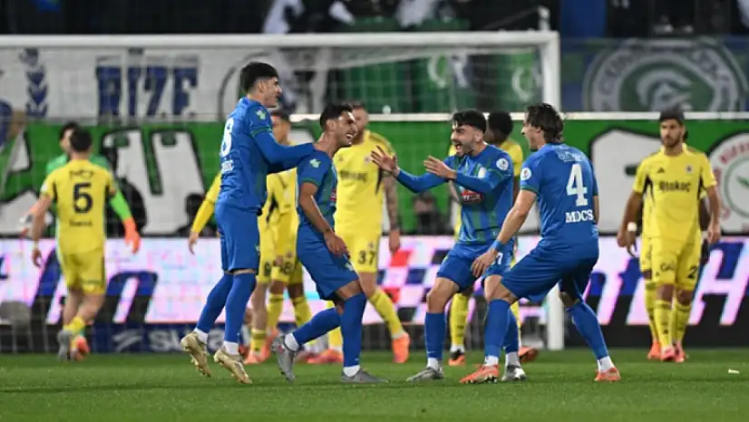 Fenerbahçe, Rize'de kabustan uyandı: Şov yaptı!