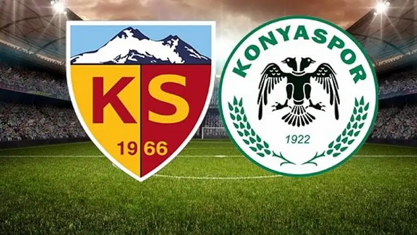 Kayserispor - Konyaspor maçında ilk 11'ler belli oldu
