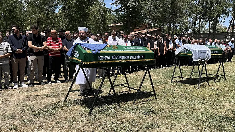 Konya'da anne ve kıza veda: O detay yürekleri dağladı!