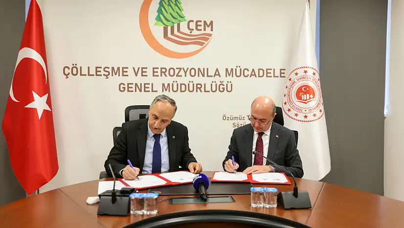 Konya'da çölleşmeye karşı büyük adım: İmzalar atıldı!