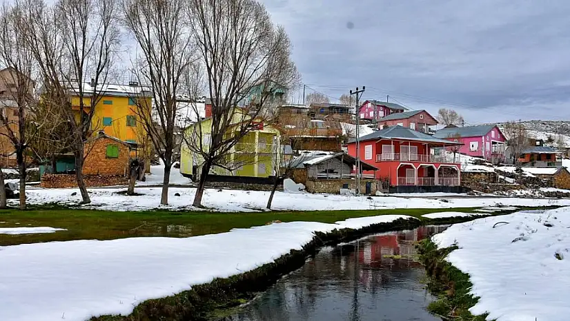 Konya'da kar manzarası büyüledi!