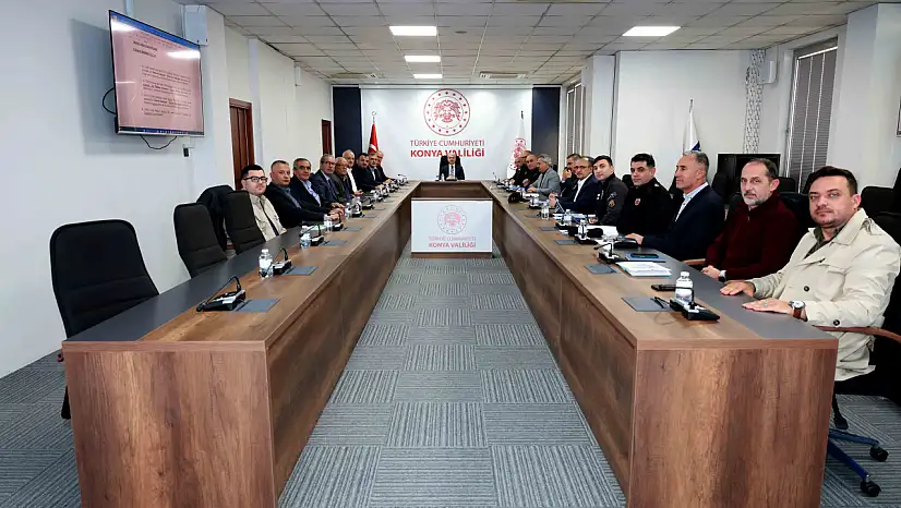 Konya'da spor güvenliği toplantısı: Konyaspor'un müsabakaları için güvenlik önlemleri ele alındı