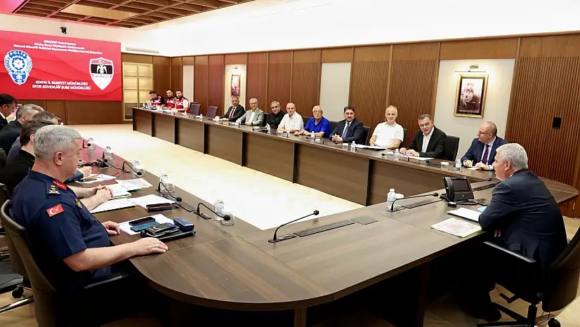 Konya'da spor müsabakaları öncesi güvenlik toplantısı