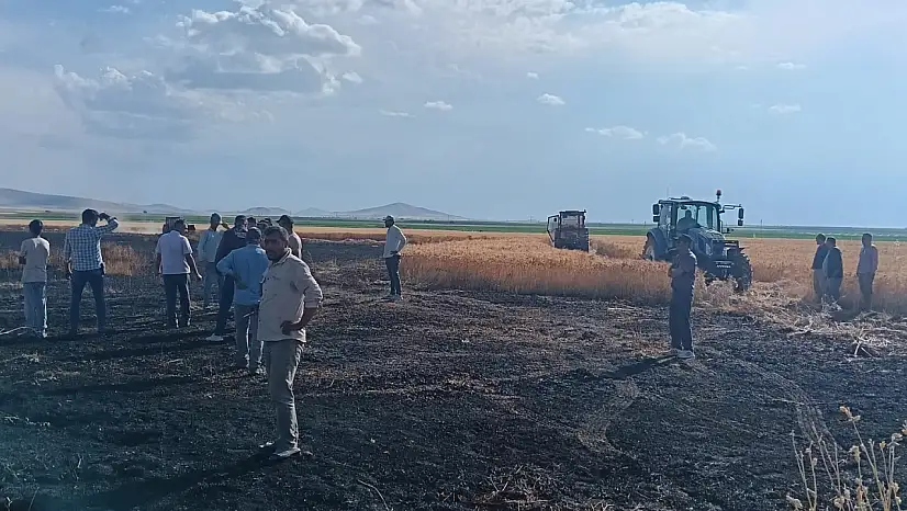 Konya'da yangın paniği! 20 dekarlık alan kül oldu