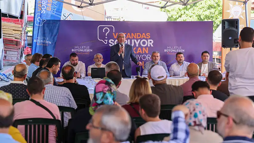 Meram'da vatandaş soruyor, başkan cevaplıyor