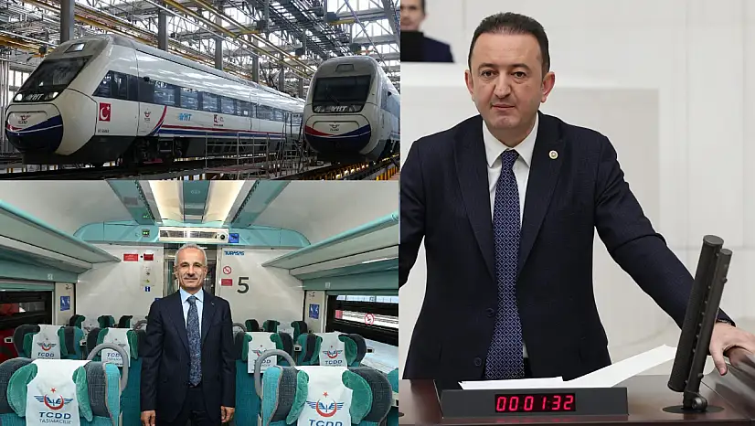 Milletvekili Bektaş, Konyanın YHT çilesini Meclis'e taşıdı: Hızlı trenin hızı gitmiş, treni kalmış