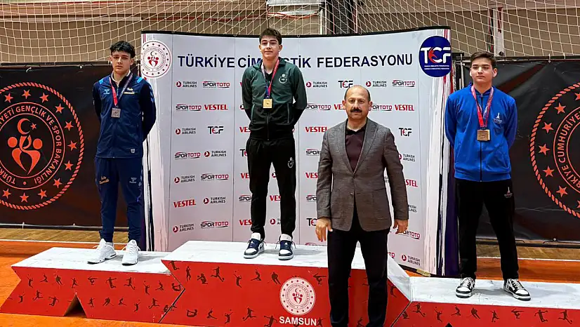 Trambolinde zirve Konya'nın: Emirhan Danış'tan altın madalya