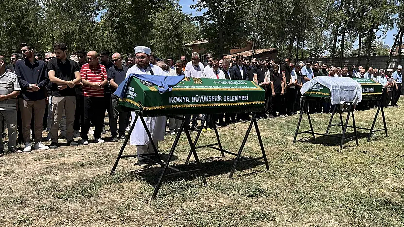 Konya'da anne ve kıza veda: O detay yürekleri dağladı!