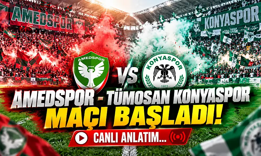 Amedspor - Tümosan Konyaspor maçı başladı! / Canlı anlatım