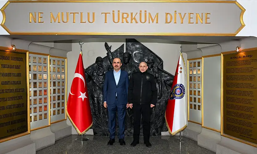 Başkan Altay'dan Müdür Yüksek'e ziyaret: Yılbaşı güvenliği masaya yatırıldı
