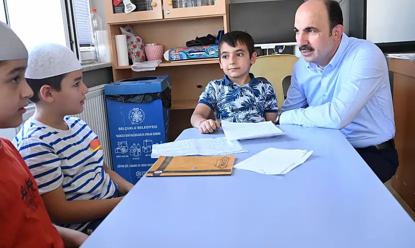 Başkan Uğur İbrahim Altay, çocuklarla buluştu