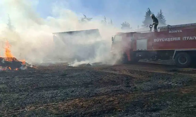 Biri sönmeden diğeri başladı: Konya'daki korkutan yangın!