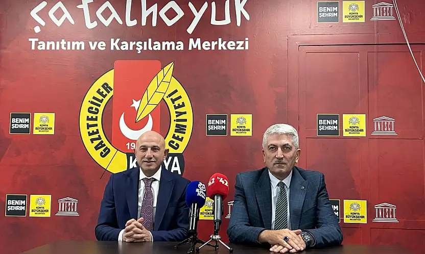 Emniyet Müdürü Yüksek, görevdeki bir yılını Konya Gazeteciler Cemiyetinde'de değerlendirdi