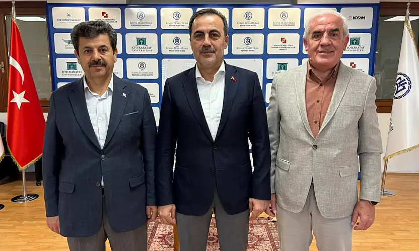 Hakimiyet Gazetesi'nden KTO Başkanı Selçuk Öztürk'e hayırlı olsun ziyareti