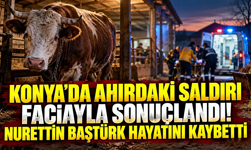 Konya'da ahırdaki saldırı faciayla sonuçlandı! Nurettin Baştürk hayatını kaybetti