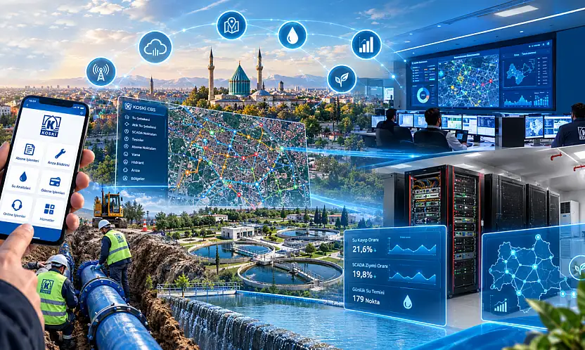 Konya'da altyapıya yapay zeka eli değdi: Tam 68 farklı sistem devreye alındı