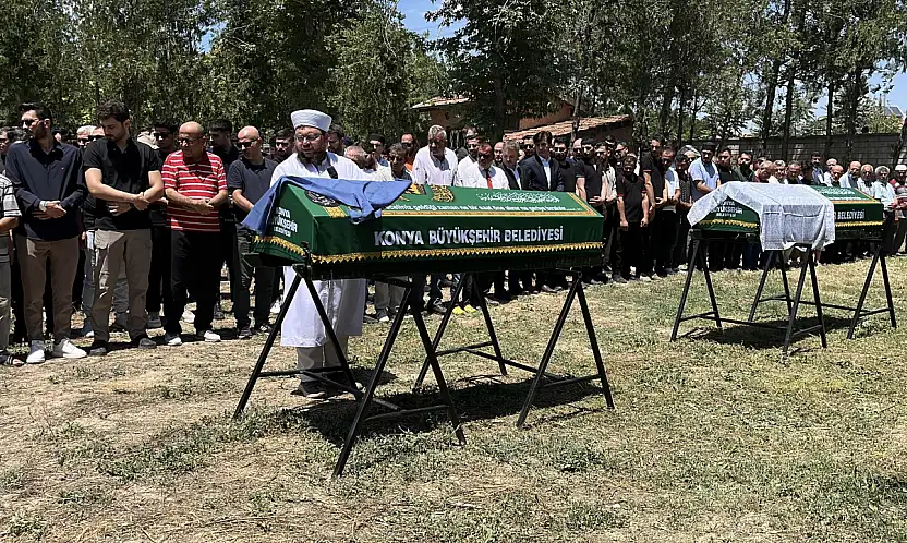 Konya'da anne ve kıza veda: O detay yürekleri dağladı!