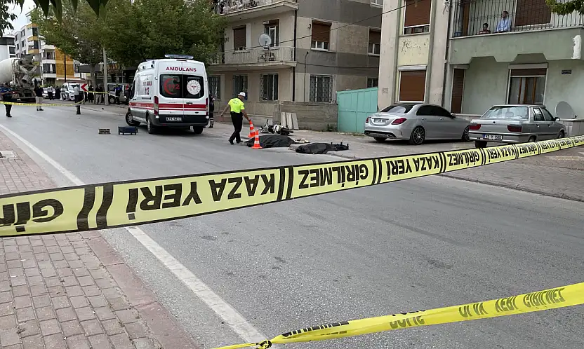 Konya'da beton mikseri dehşeti! Elektrikli bisiklet sürücüsü hayatını kaybetti