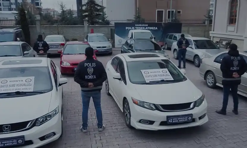 Konya'da 'change araç' çetesine büyük operasyon: 115 araca el konuldu! Piyasa değeri 95 milyon