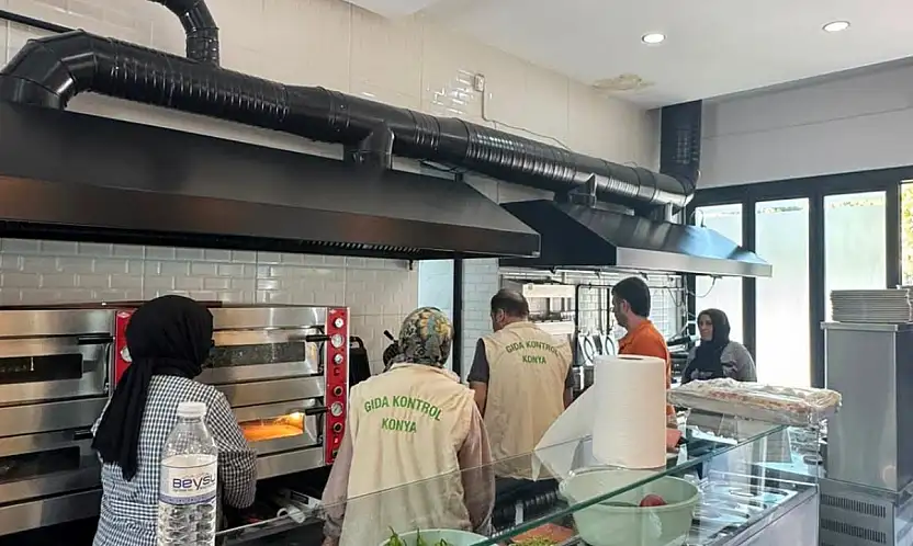 Konya'da ekipler sofraların güvenliği için sahadalar