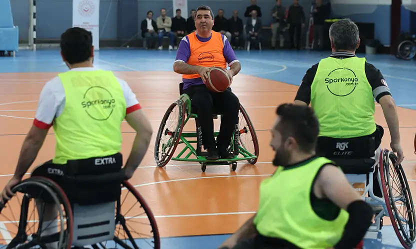 Konya'da farkındalık için ter döktüler: Skor değil, gönüller kazandı